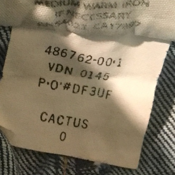 Banana Republic Denim Skirt Womens Size 0 Blue Jean Cactus Distressed Pencil - Picture 6 of 9